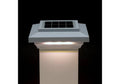 5-1/2 in. x 5-1/2 in. White Solar Post Cap Light C6831