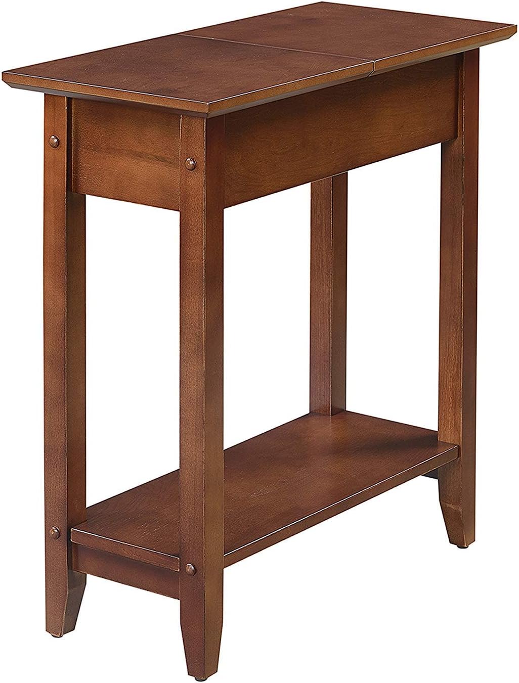 Dark Walnut Flip Top End Table Z41063