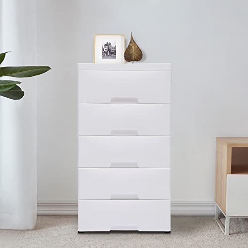 Blue Plastic 5 Drawers Storage Dresser C27768