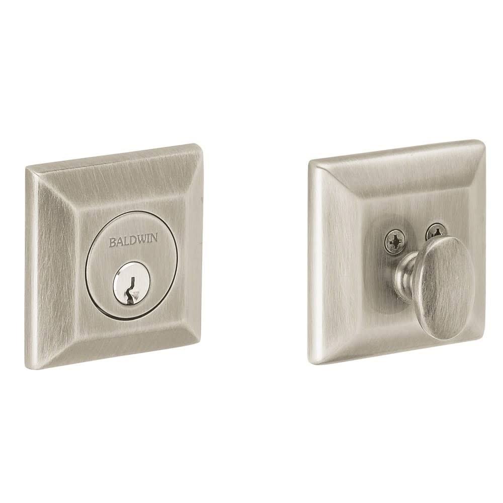 Satin Nickel Single Cylinder Deadbolt Z566