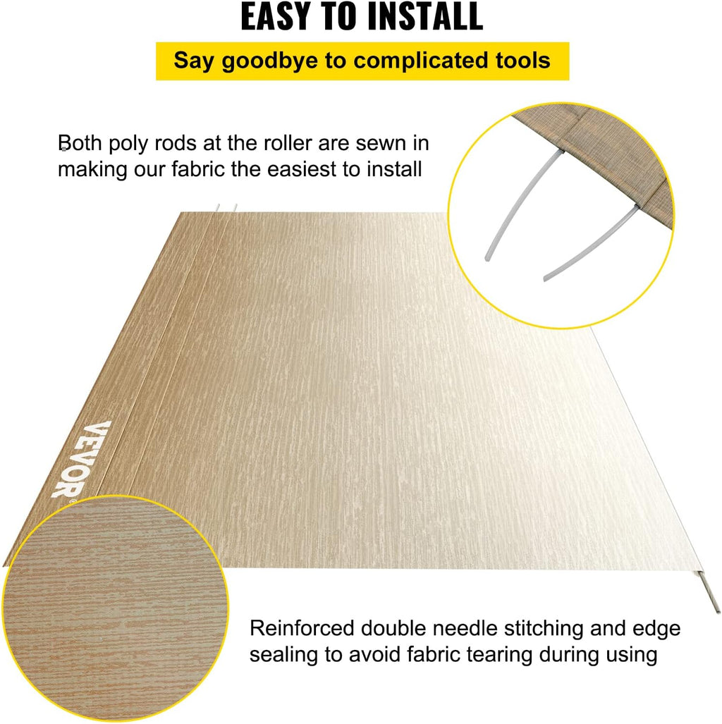 Brown Fade 15oz Vinyl RV Awning Replacement Fabric A399