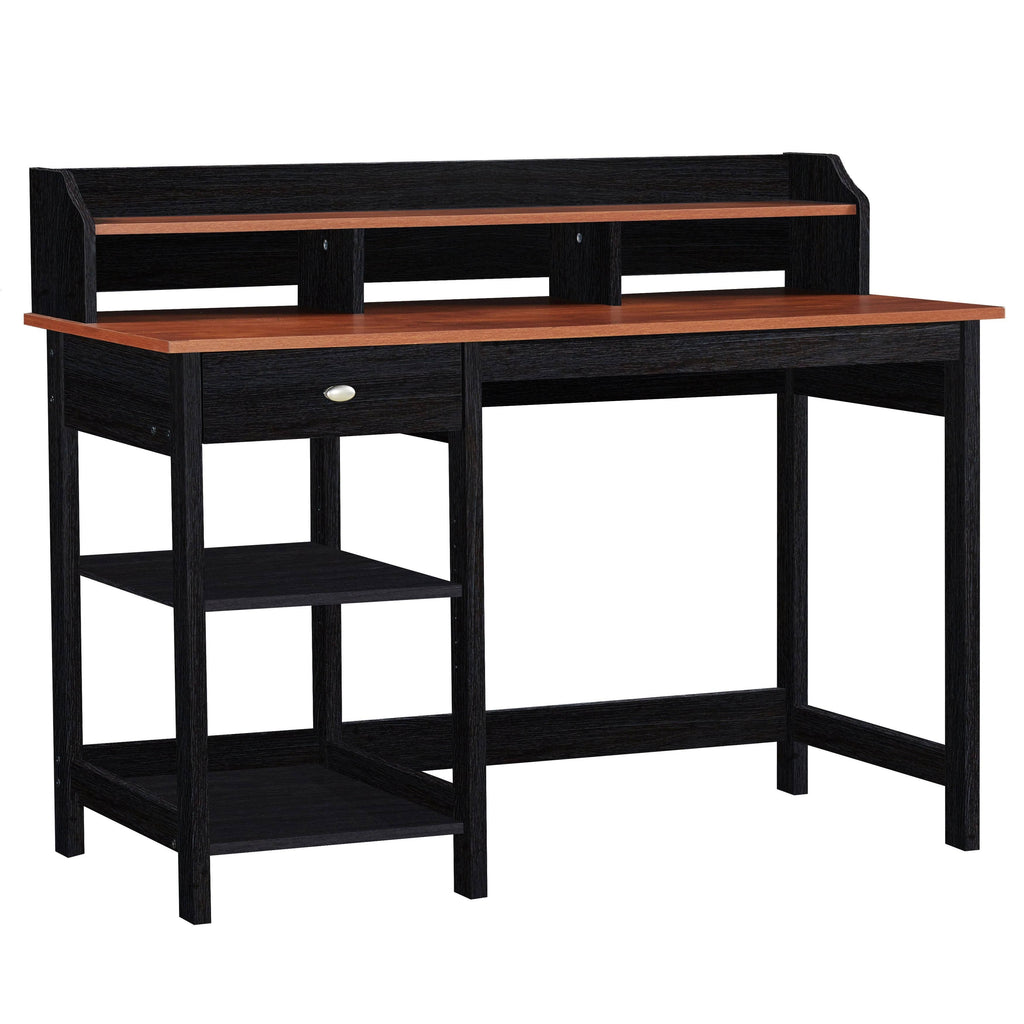 Gray Oak Writing Desk with Hutch O35275