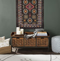 Brown Wooden Storage Bench R9517