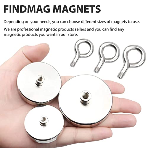 1000 lbs Pulling Force Neodymium Fishing Magnet with Countersunk Hole Eyebolt E387214