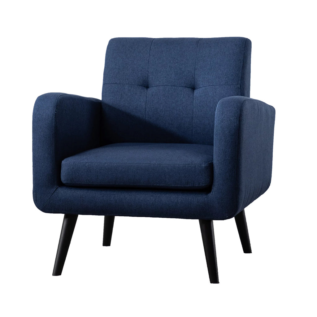 Blue Upholstered Accent Armchair G5604