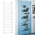 White 12-Tier Wall Hanging Shoe Organizer Y61812