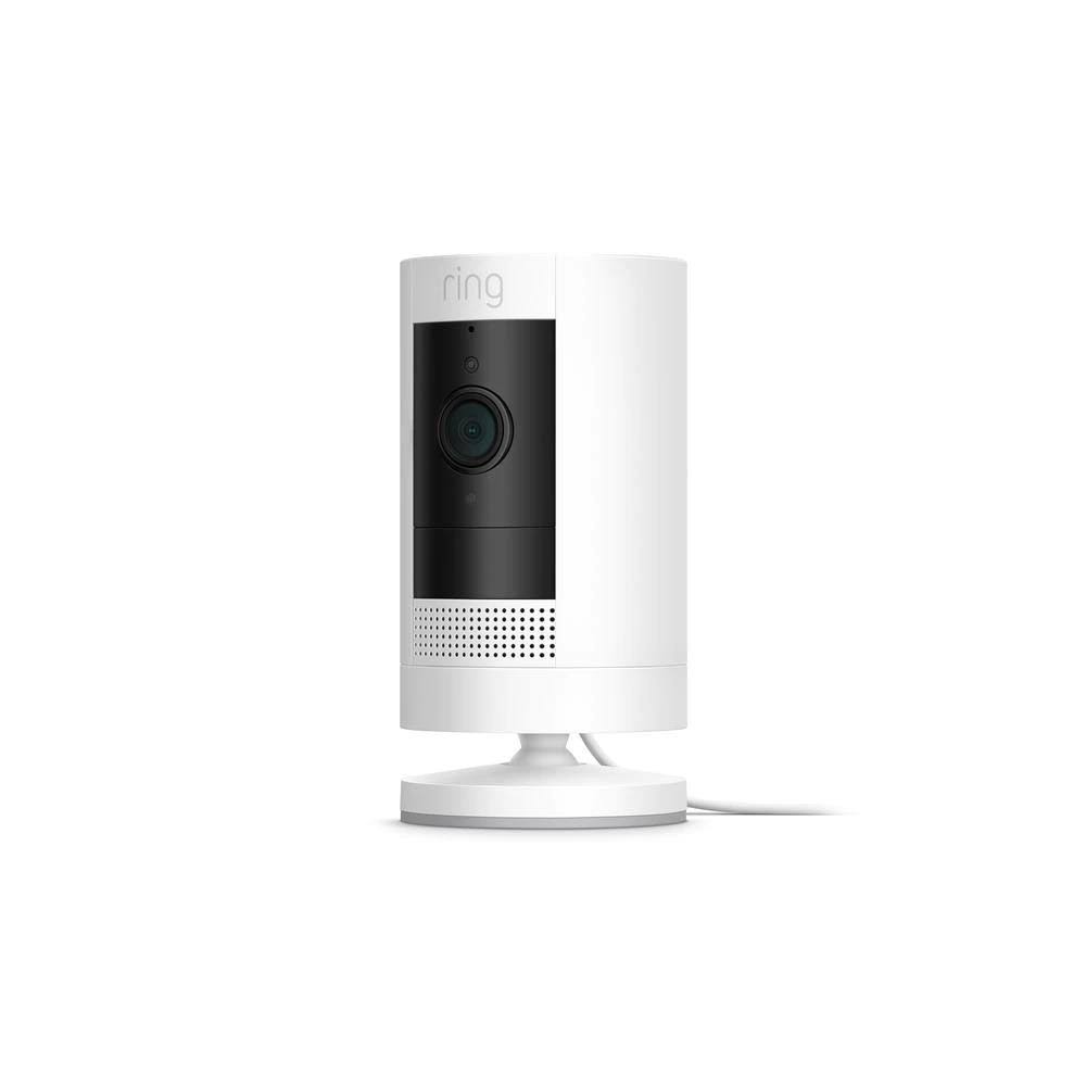 Stick Up Cam Wired Black with Echo Dot Charcoal K153023