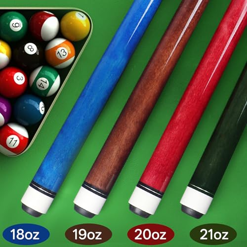 4 Pcs 58 Inch Canadian Maple Wood Pool Cue Stick K985100