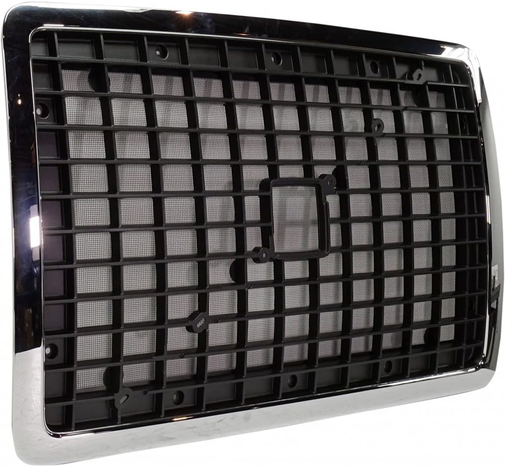 Chrome/Black Cross Bar Insert Grille with Bug Screen X674