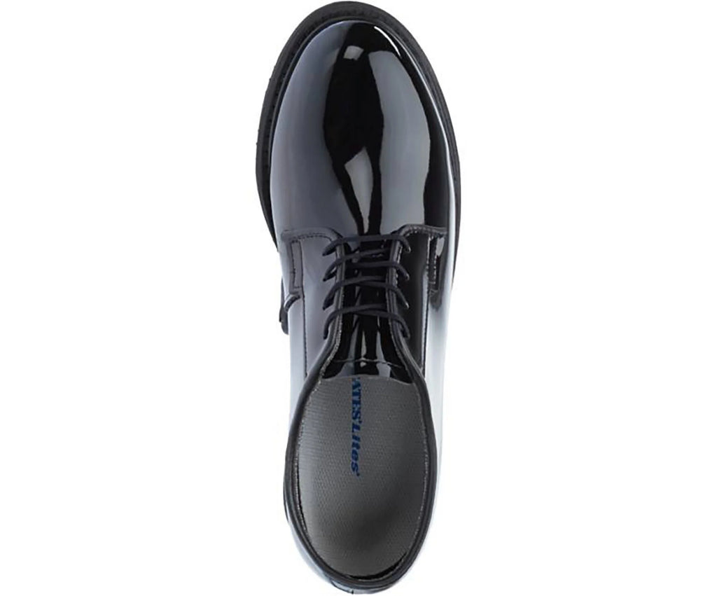 Black High Gloss Oxford Shoe 9 2E US Extra Wide L91575