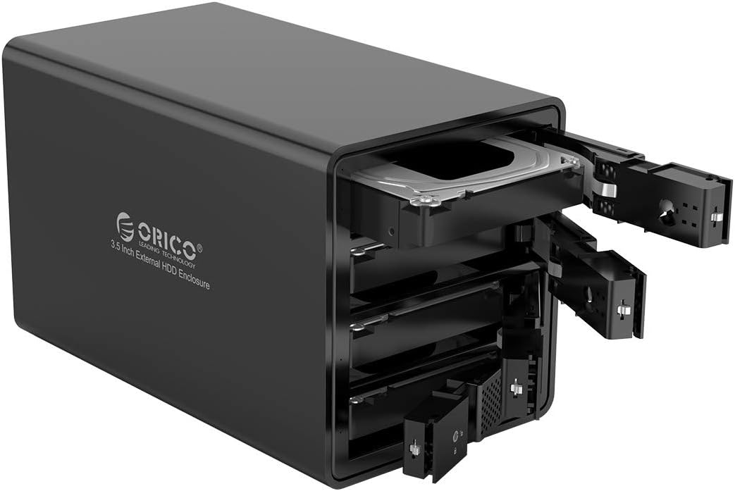 4 Bay USB 3.0 SATA External Hard Drive Enclosure for 3.5 inch HDD Aluminum Alloy RAID Enclosure B406207