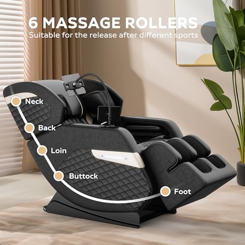 Zero Gravity Shiatsu Massage Chair Recliner with Heating E366