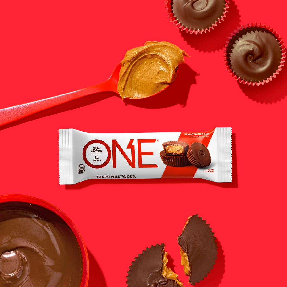 Peanut Butter Cup Protein Bar, 20g Protein, 12 Count A862