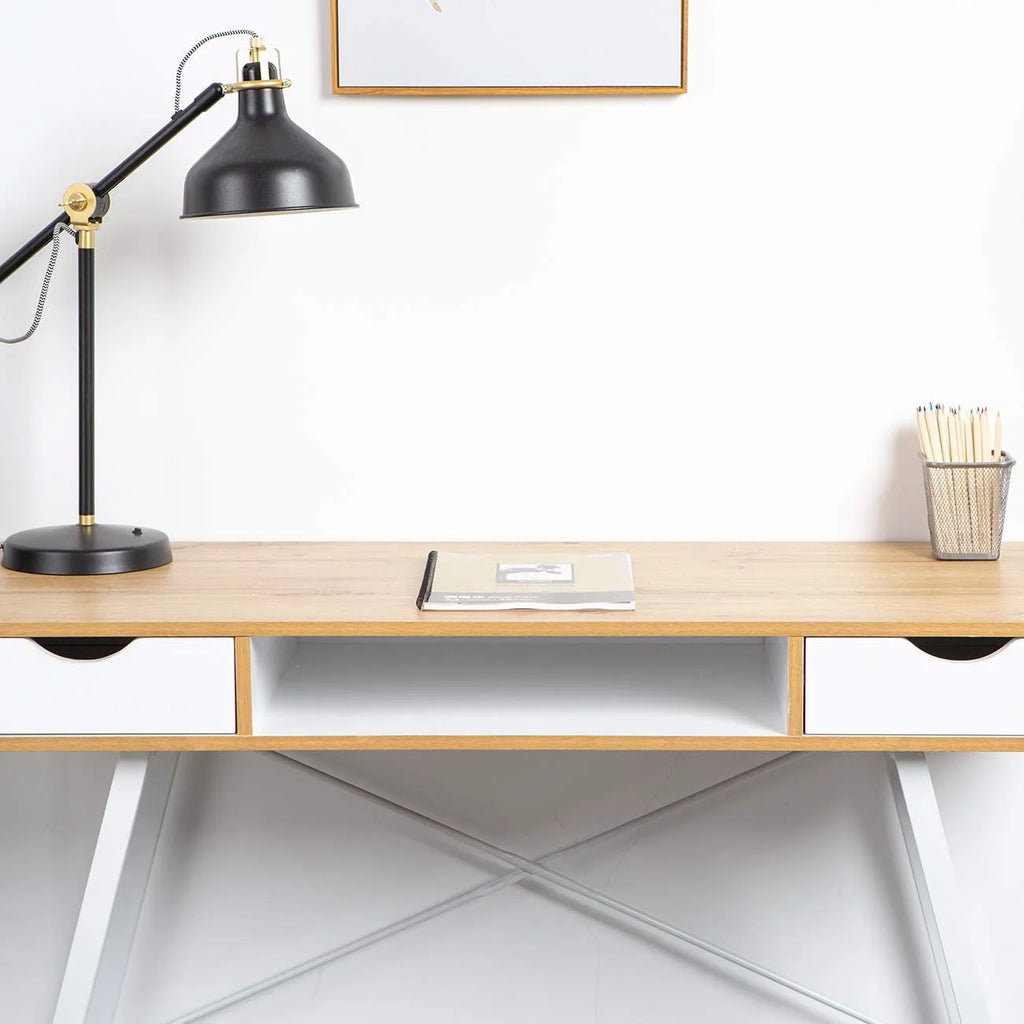 Mid Century Desk with Drawers 47 inches X252924
