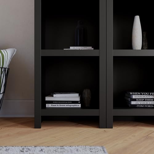 White 6-Tier Bookcase with 2 Adjustable Shelves R859