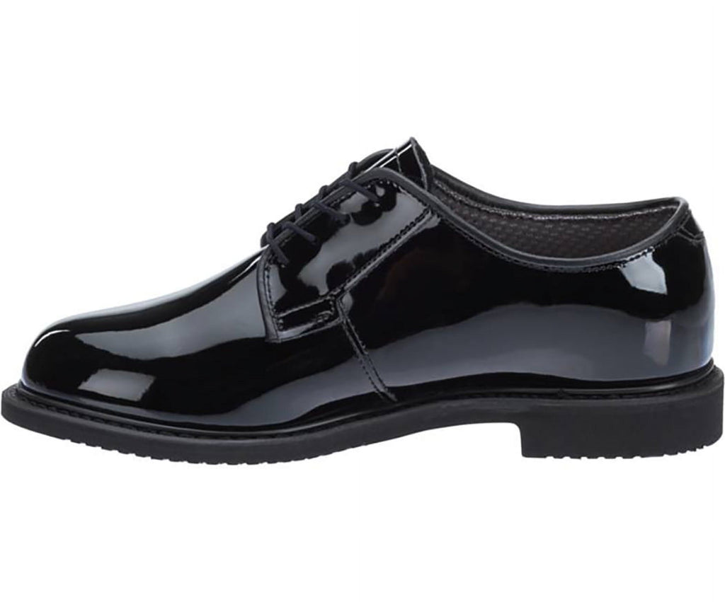 Black High Gloss Oxford Shoe 9 2E US Extra Wide L91575