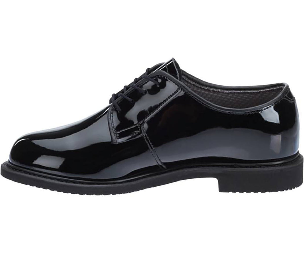 Black High Gloss Oxford Shoe 9 2E US Extra Wide L91575