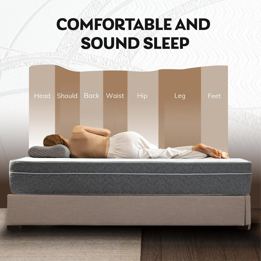 Full Size Gel Memory Foam Pocket Spring Hybrid Mattress I986