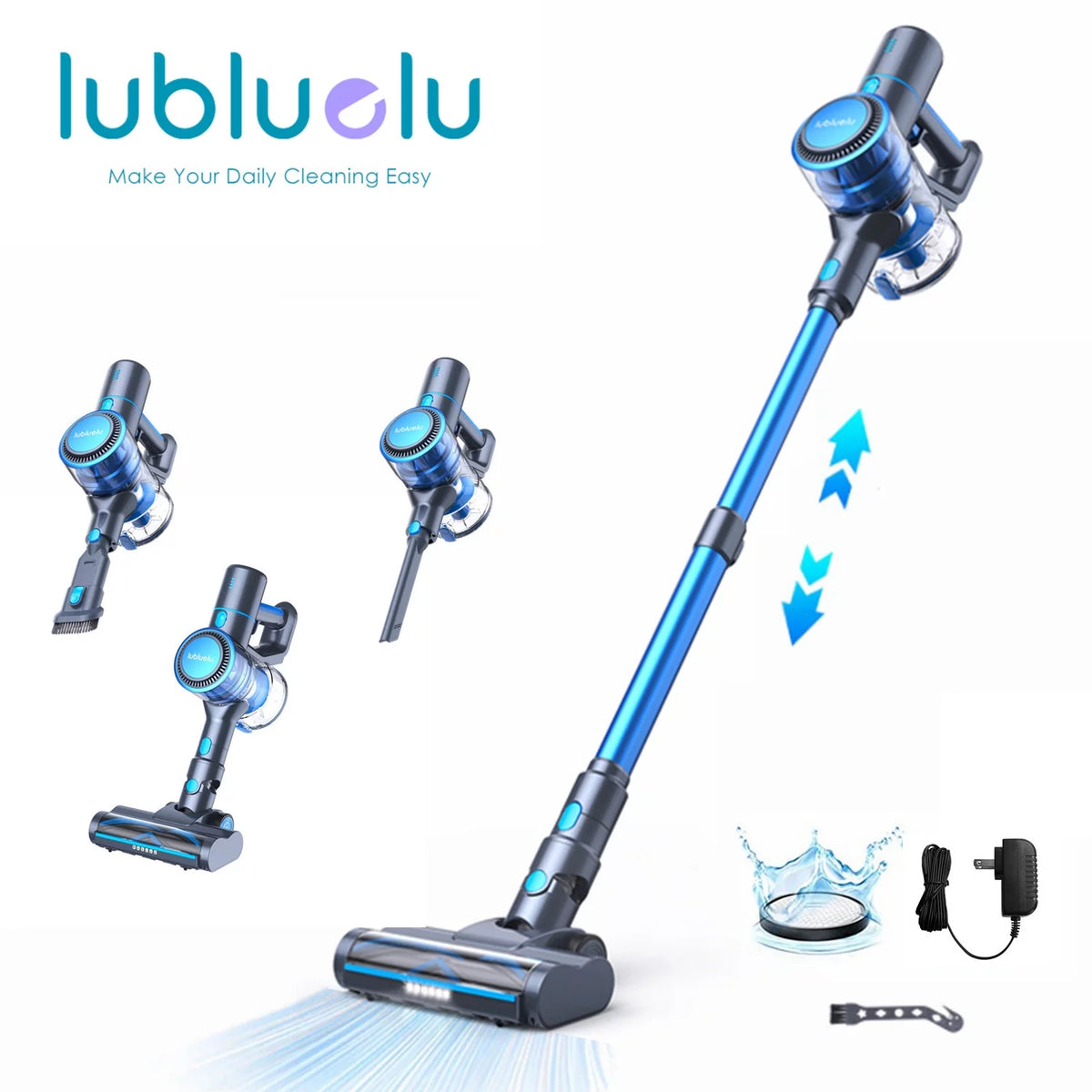 Cordless Stick Vacuum Cleaner Blue J560854