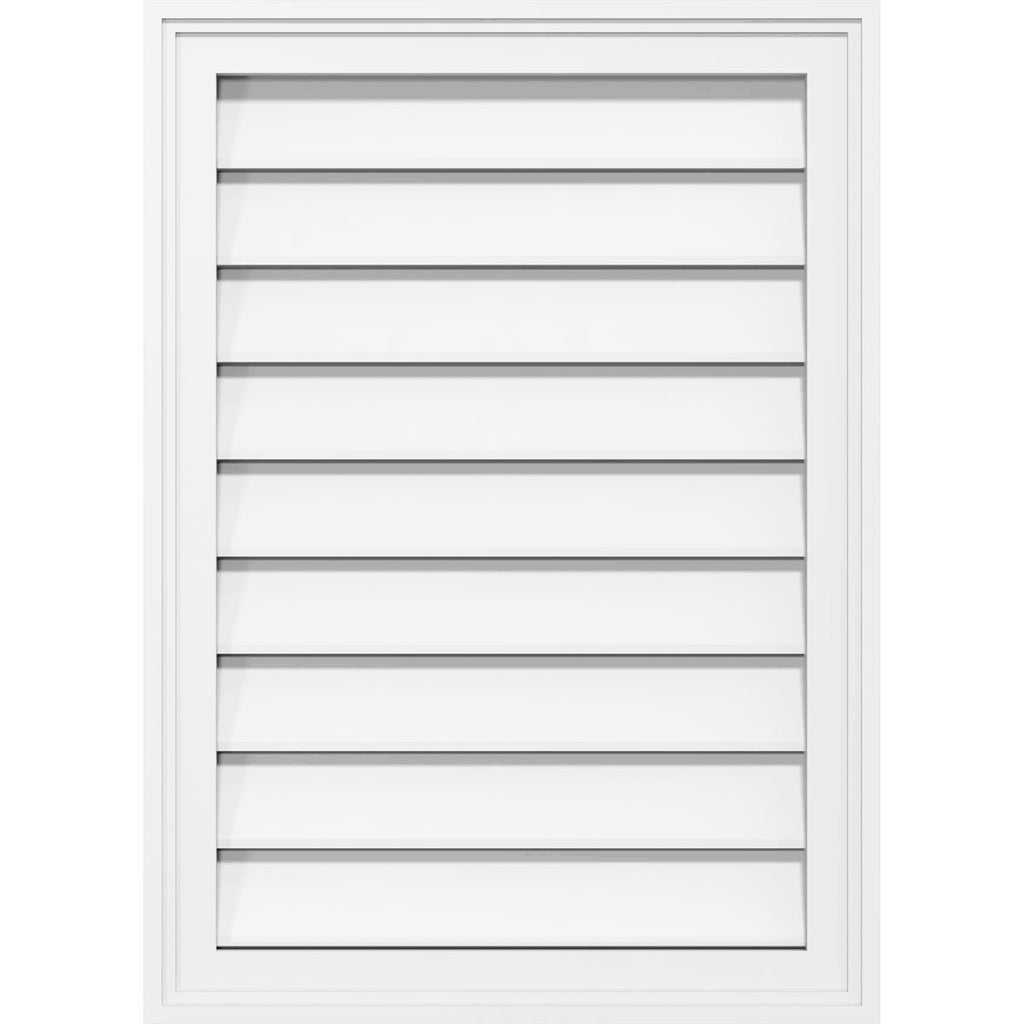 28x22W x 18x22H PVC Gable Vent with Brickmould E757989