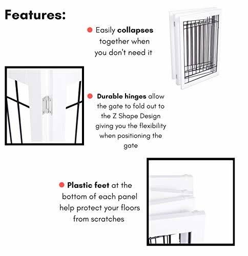 Traditional Wire Dog Gate - 3 Panel - 30 inch Tall B61419