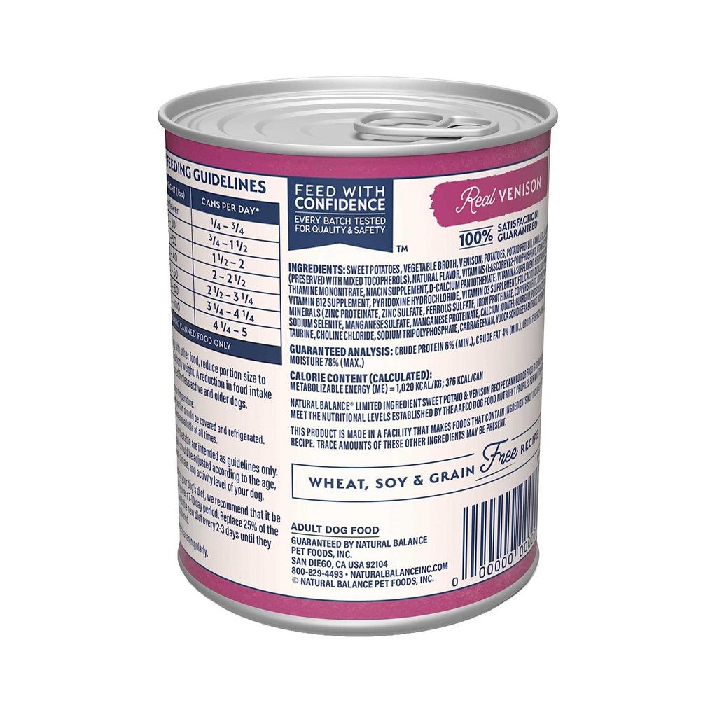 Sweet Potato & Venison Wet Canned Dog Food L331815
