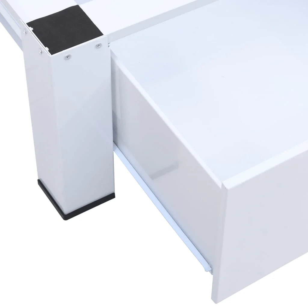 Washing and Drying Machine Pedestal with Pull-out Shelves White U750585