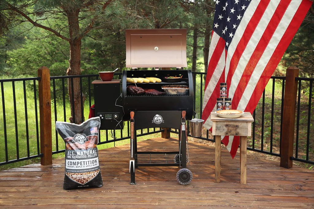 Wood Fired Pellet Grill with Flamebroiler U624