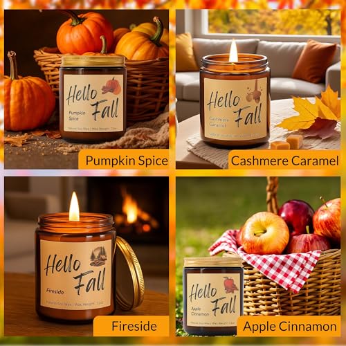 4 Pack Natural Soy Wax Christmas Candles R1397