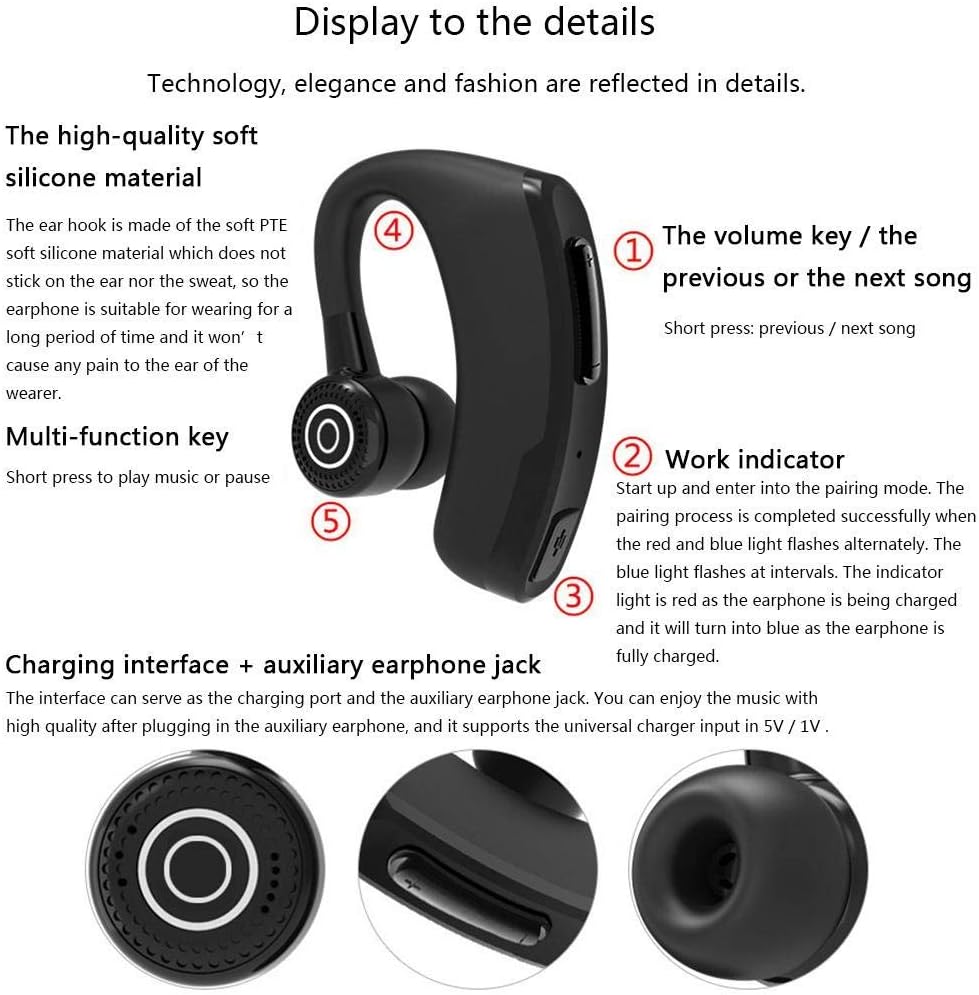 Bluetooth Wireless Headphones with Mic 12 Hour Noise Cancelling Z9479