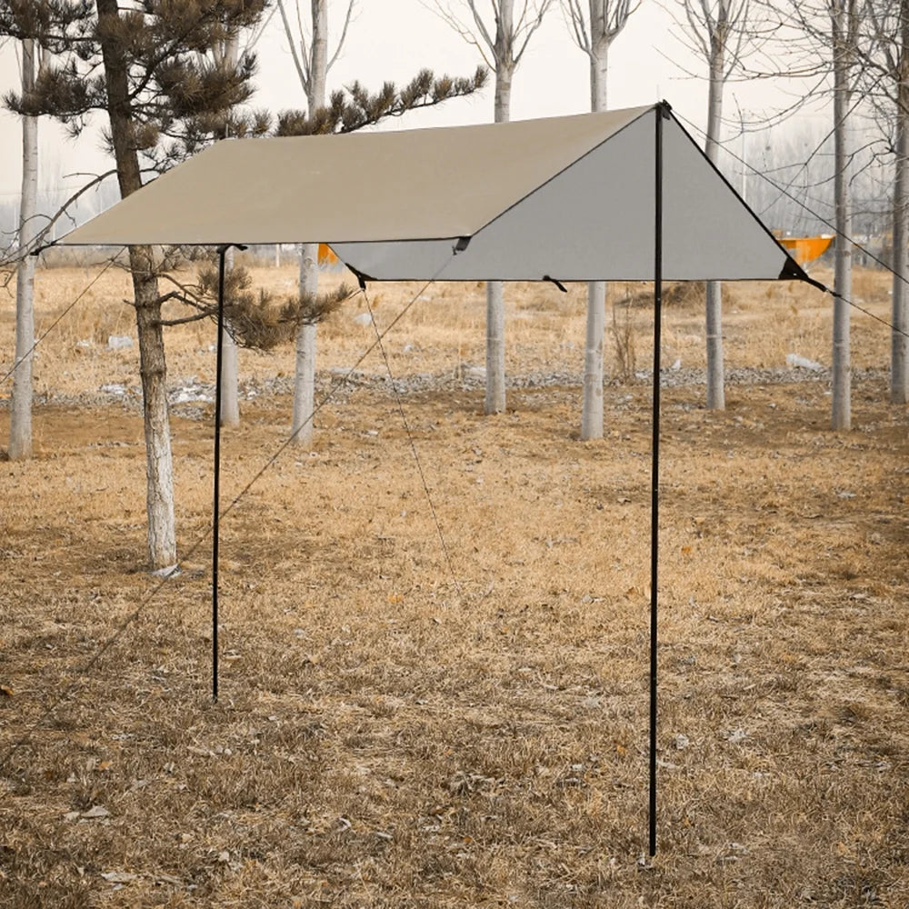 Waterproof Camping Tarp with Poles C564