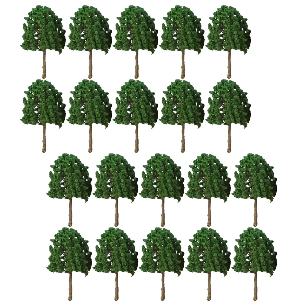 20 Pieces 2.95 inch Dark Green Miniature Trees for Diorama H327550