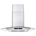 30 in. Stainless Steel Wall Mount Range Hood with Touch Controls T44310