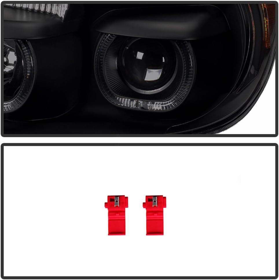 Black Smoked LED Projector Headlights Headlamps K63160