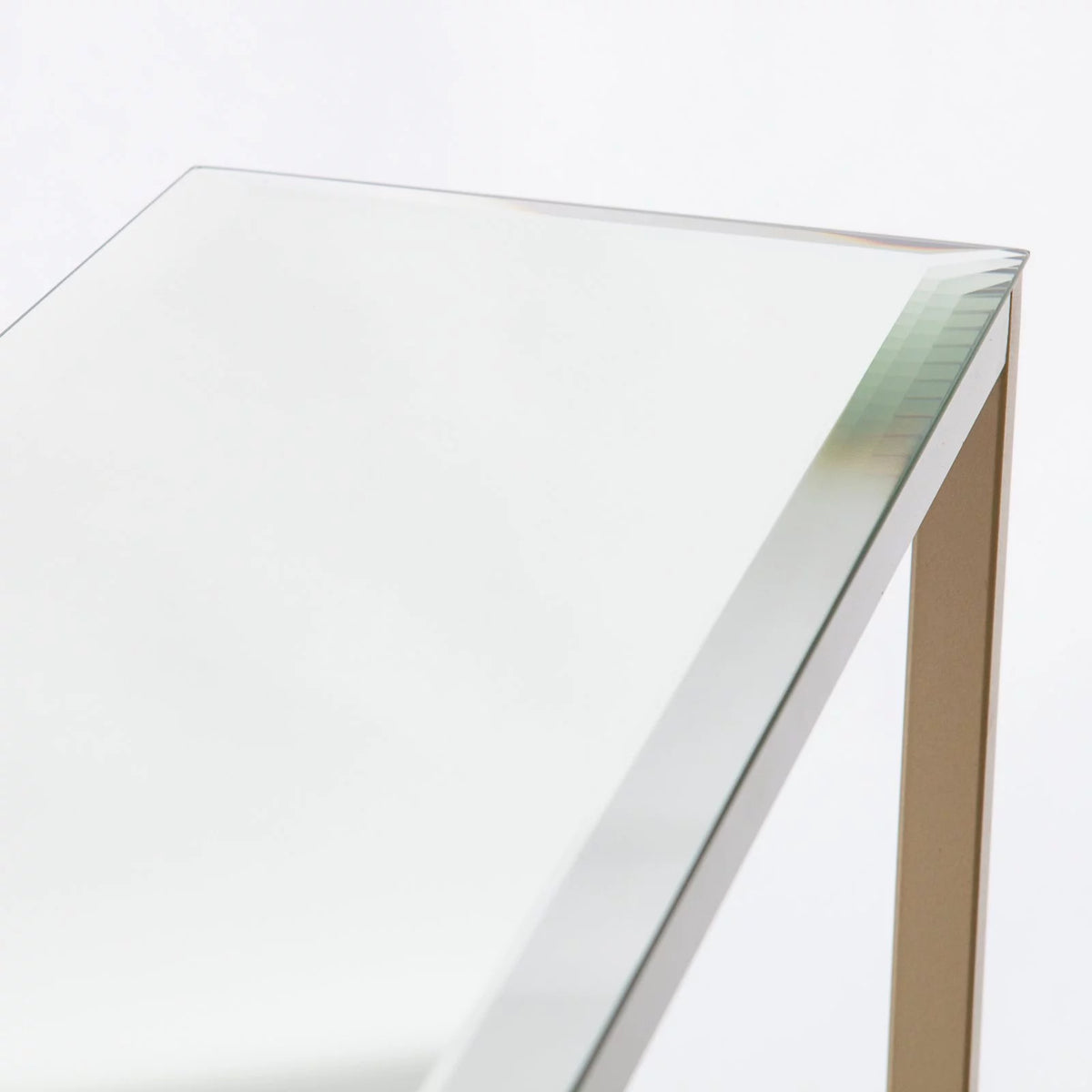 Gold Narrow Mirror Top Console Table S497