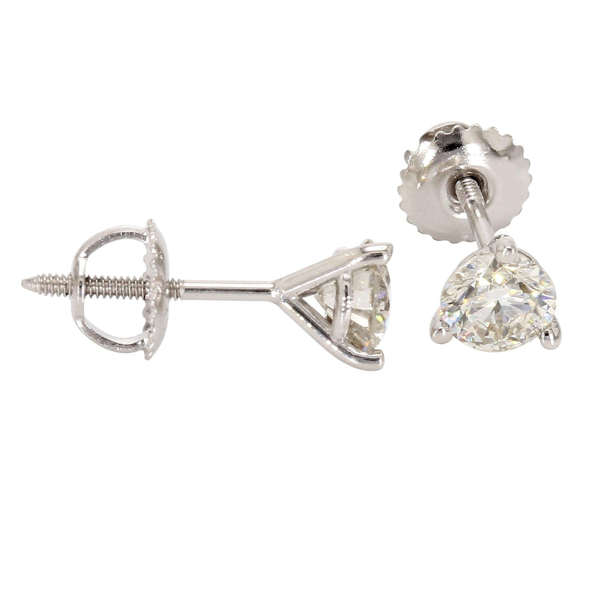 1/2 Ctw Lab-Grown Diamond Stud Earrings 14k White Gold J654436