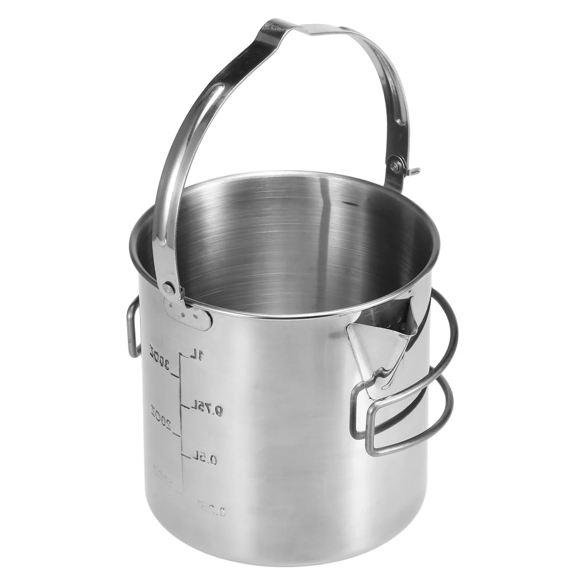 1L Stainless Steel Camping Kettle M8188