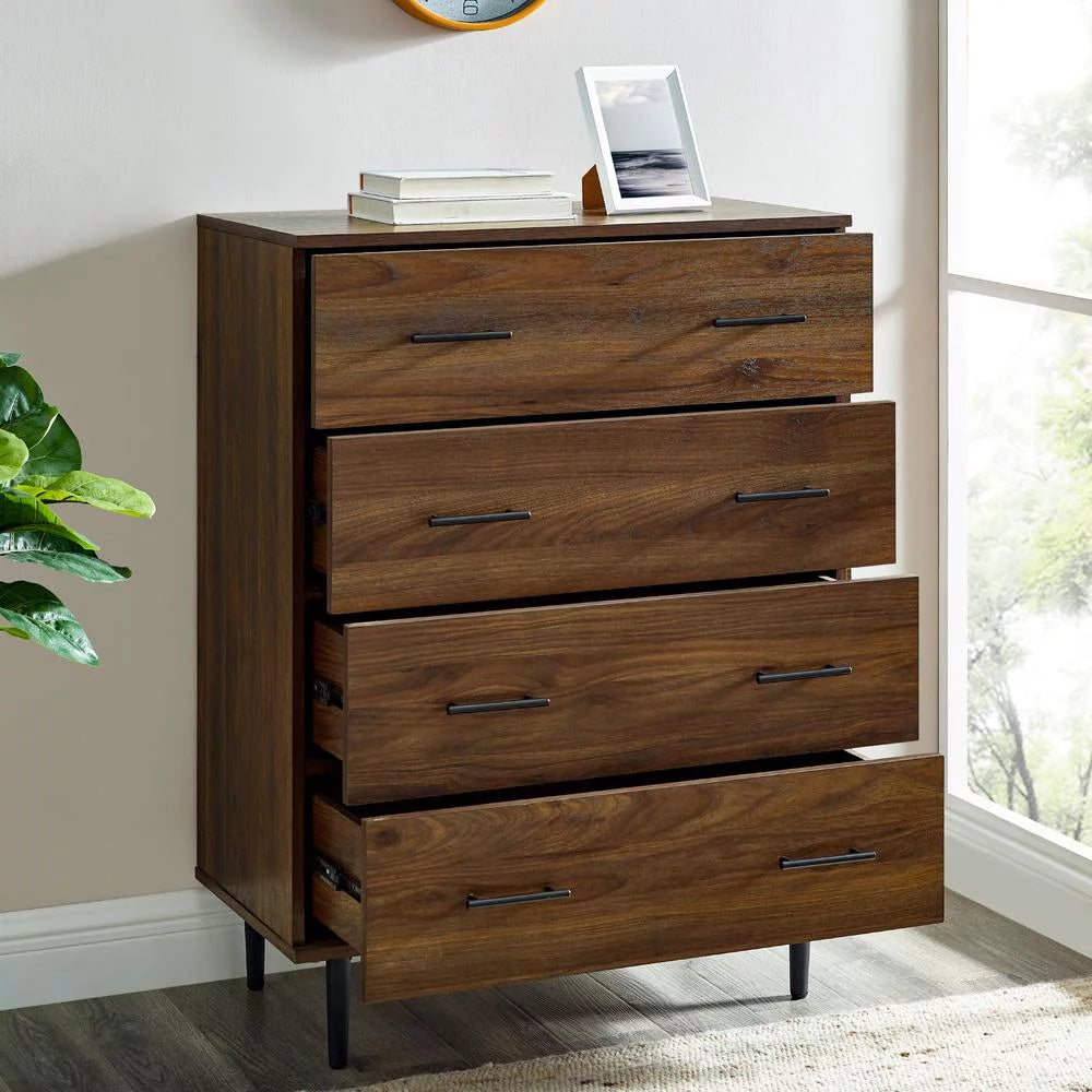 30" 4-Drawer Dark Walnut Bedroom Chest Z47103