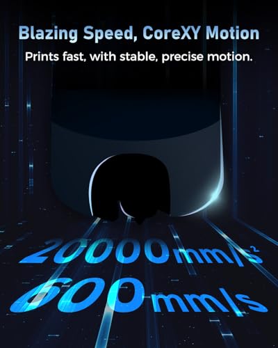 3D Printer, CoreXY High-Speed Printer with Auto Leveling, Direct Drive Extruder, 220×220×220mm Build Volume H56835