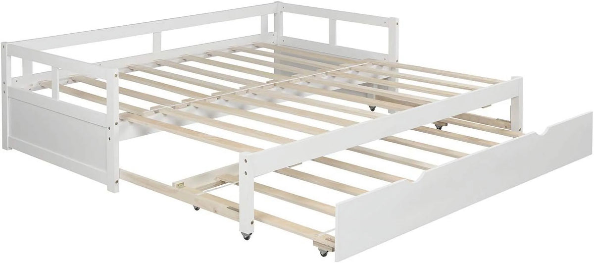 White Wood Extendable Daybed L2120