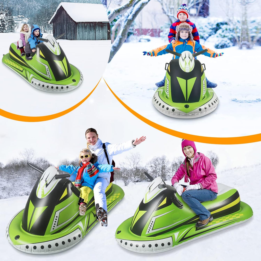 Heavy Duty Inflatable Snow Sled with Reinforced Handles and Drawstring B715745
