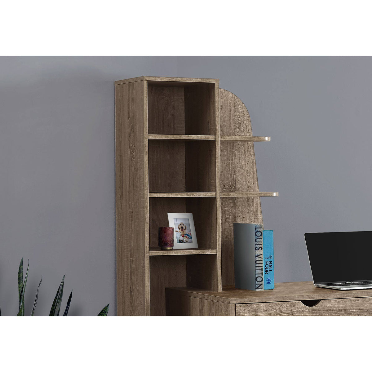Computer Desk with Bookcase K9278