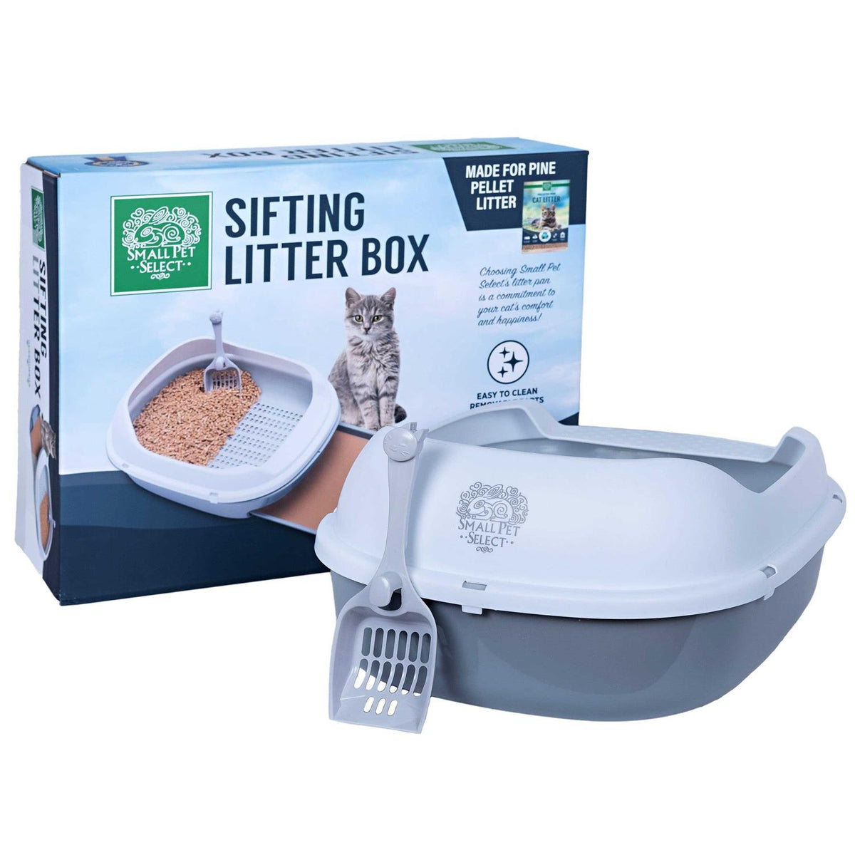 Pine Pellet Cat Litter Box F7487