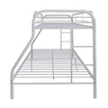 White Twin Over Full Size Bunk Bed O645392