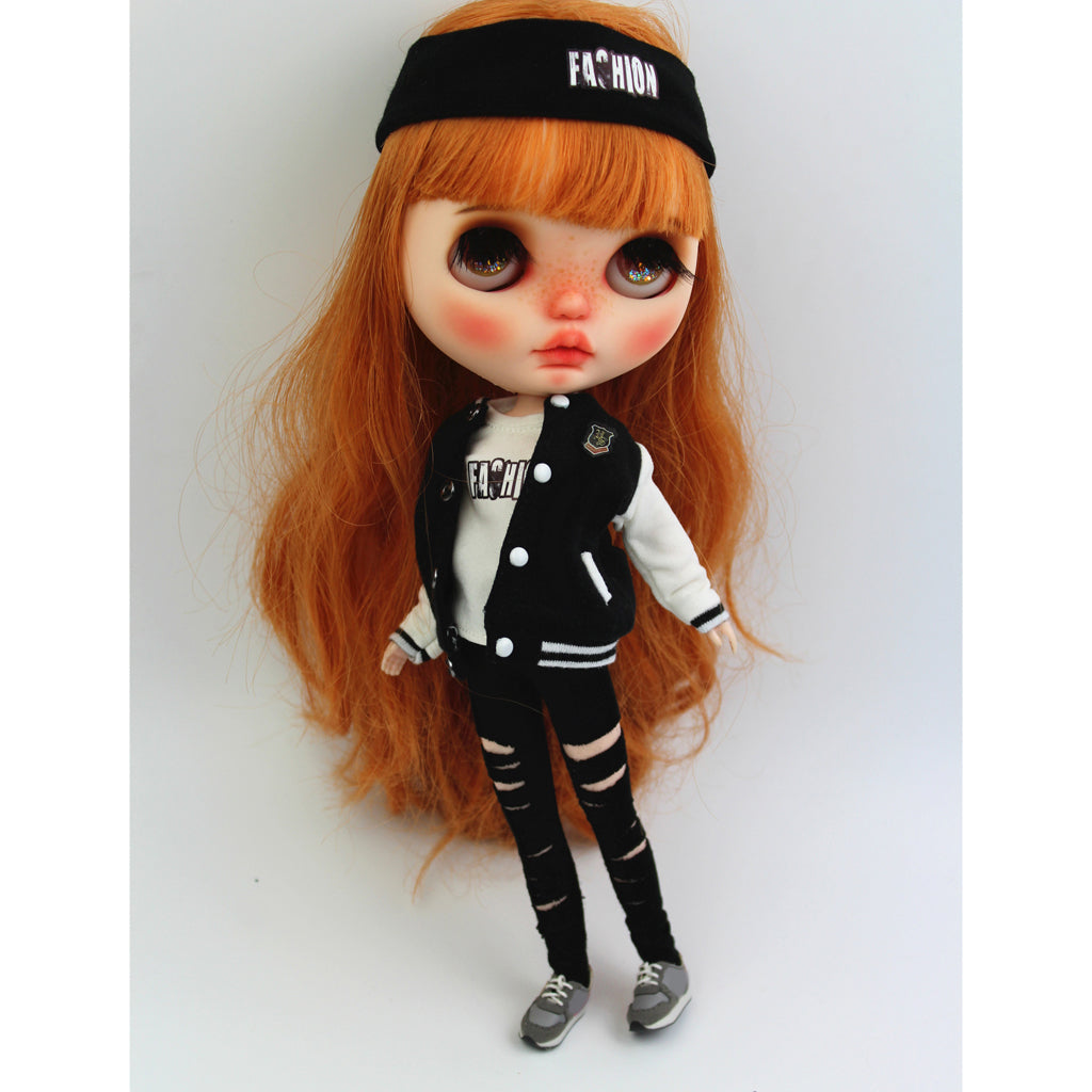 Casual Skinny Ripped Pants for 12'' Blythe Doll G2539