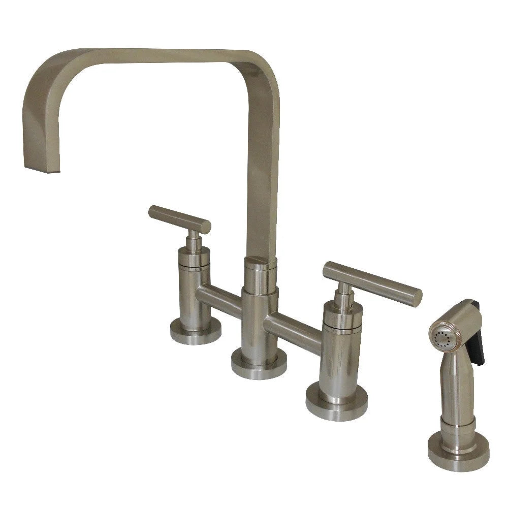 2-Handle Kitchen Faucet with Side Sprayer Polished Chrome X525