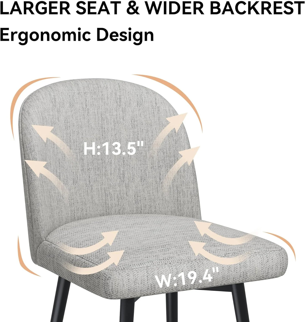 26 Inch Upholstered Swivel Bar Stools Set of 2 with Back and Metal Legs H574665