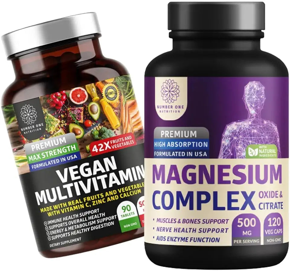 Magnesium Complex 500mg Vegan Multivitamin 2 Pack P758