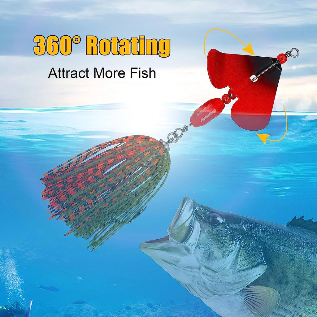 6pcs Metal Spinnerbait Fishing Lures S249
