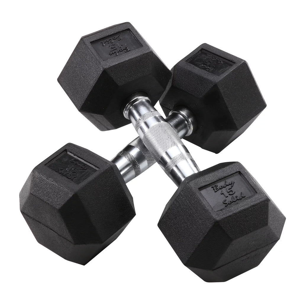 Dumbbell Rack with 5-25 lbs Rubber Dumbbell Set Y804677